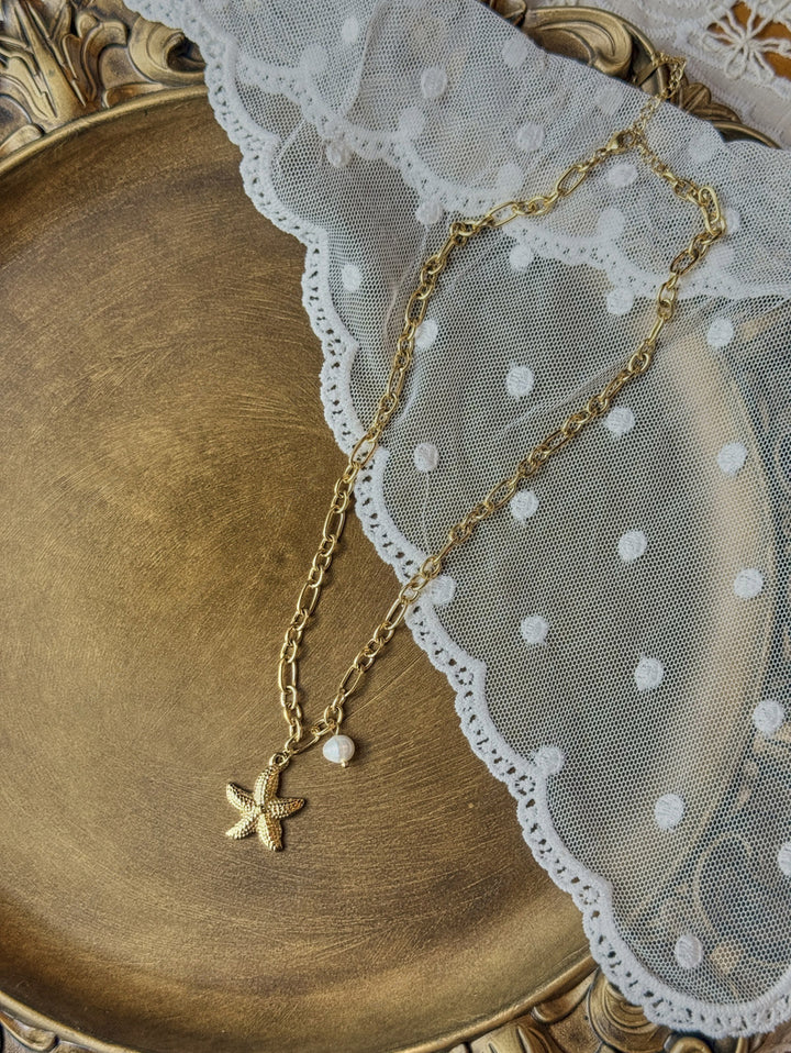 Stainless Steel Faux Pearls Pendant Jewelry