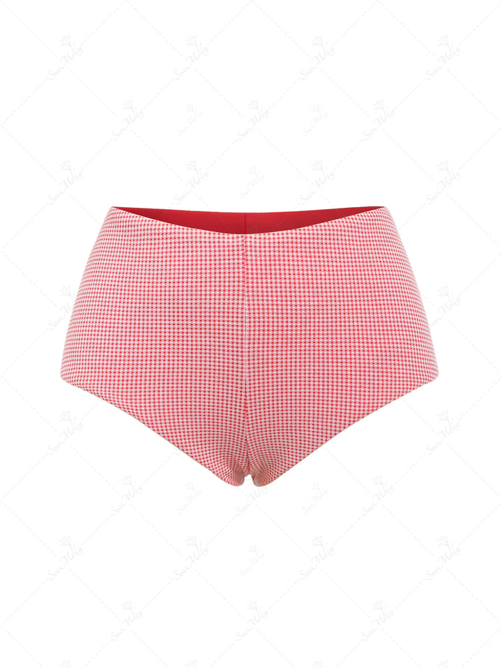 Seamolly Gingham Beach Swim Bottom Boyshorts