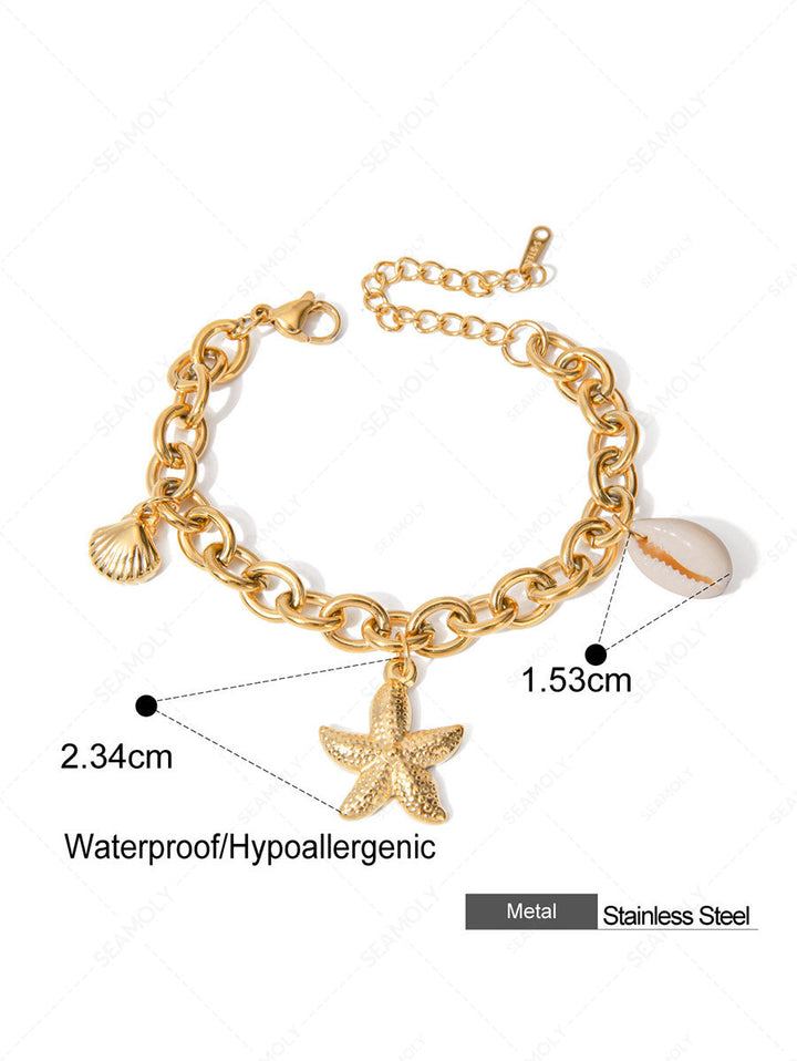 Stainless Steel Faux Pearls Pendant Jewelry