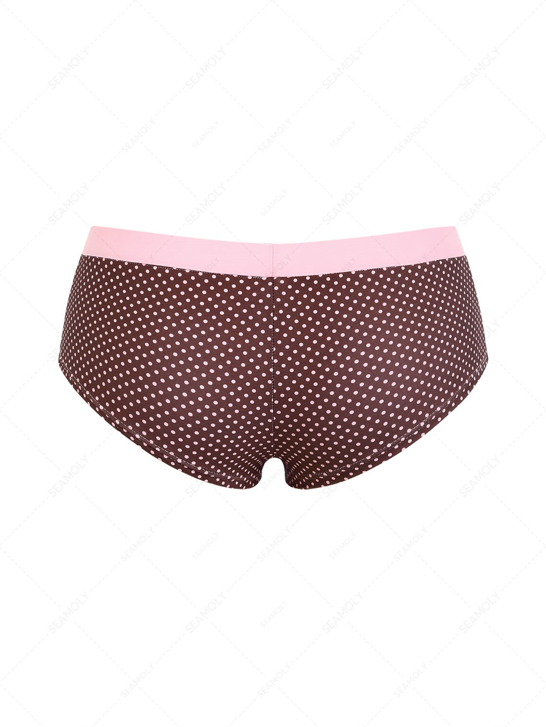 Seamolly Polka Dot Bowknot Bikini Bottom Cheeky Swim Boyshorts