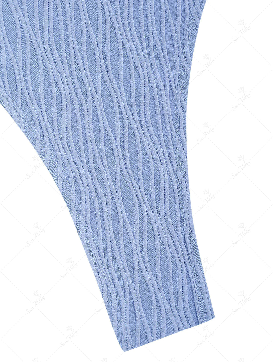 Textured Adjustable Spaghetti Strap Triangle Thong Bikini Set