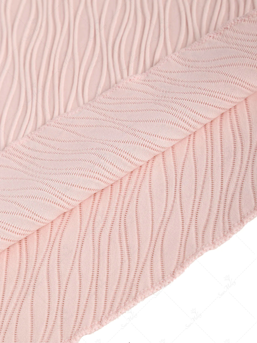 Wave Textured Tie Side Beach Mini Sarong Skirt