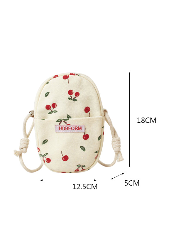 Cherry Print Crossbody Bag