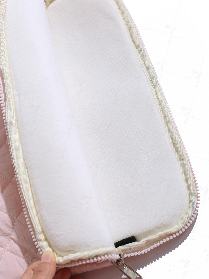 Bow Embroidery Portable 14-Inch Tablet Laptop Bag