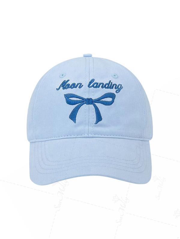 Letter Bowknot Embroidered Baseball Cap