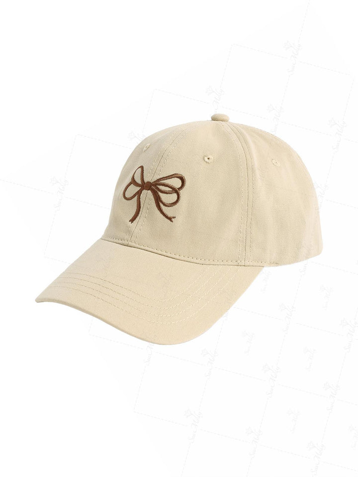 Bowknot Embroidered Baseball Cap