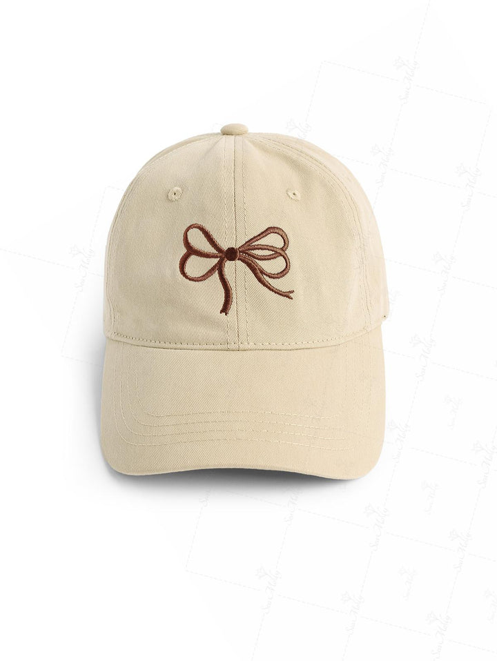 Bowknot Embroidered Baseball Cap