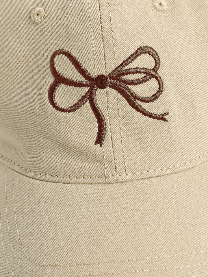 Bowknot Embroidered Baseball Cap