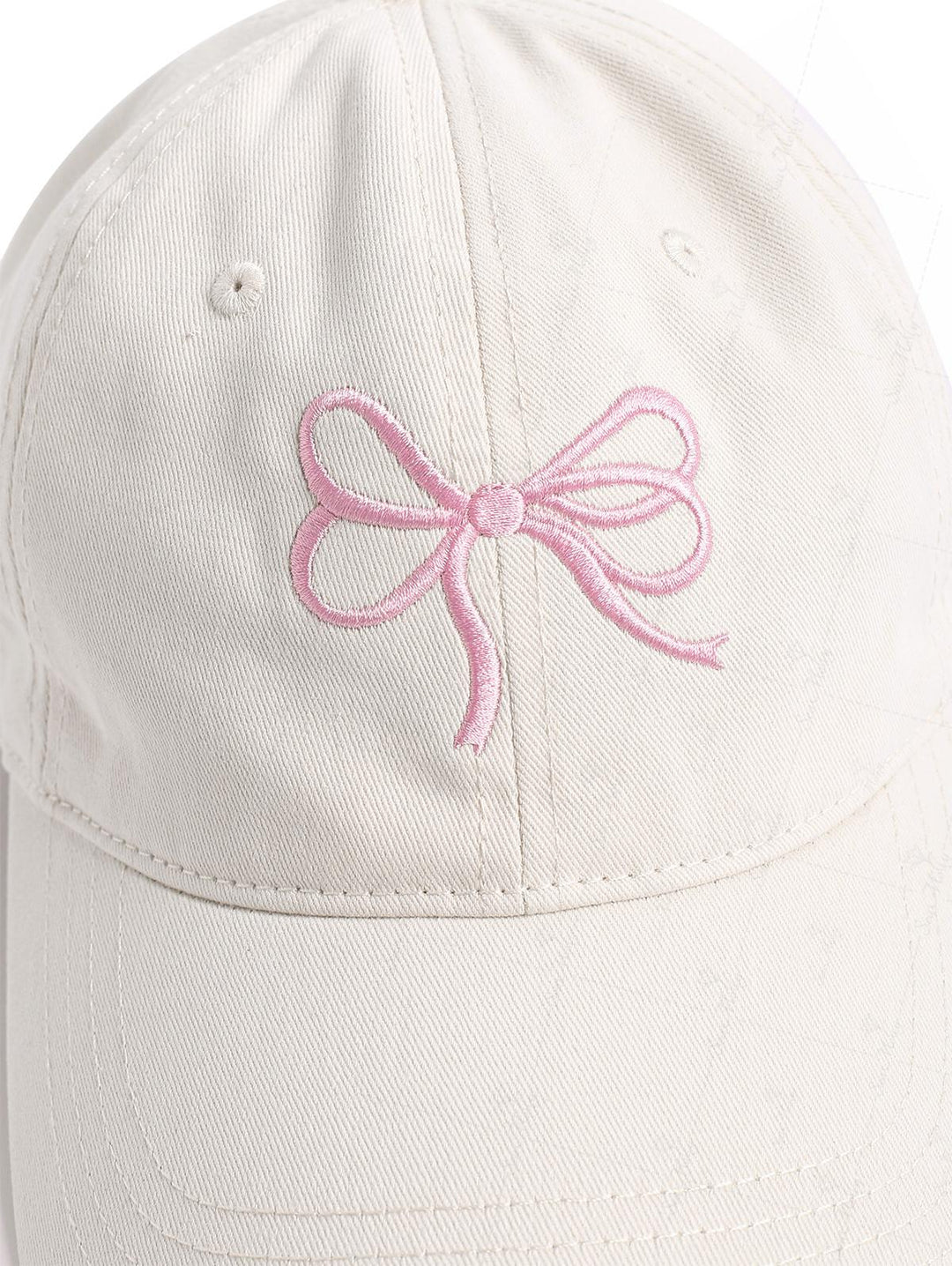 Bowknot Embroidered Baseball Cap