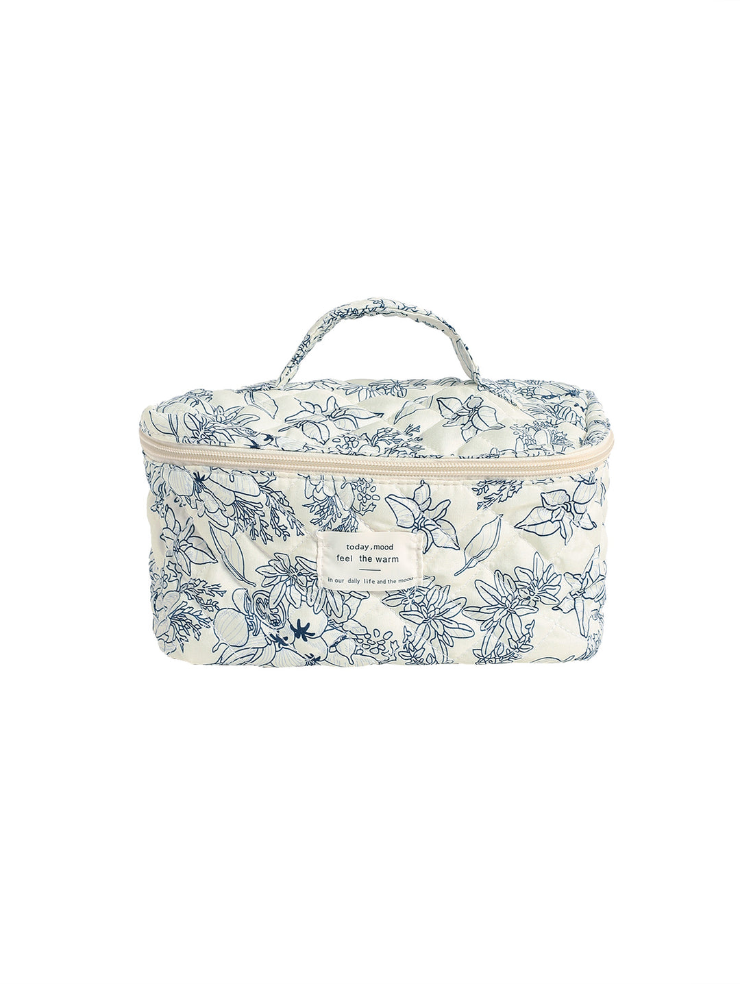 Floral Print Large Capacity Storage Cosmetic Bag