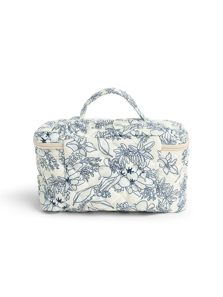 Floral Print Large Capacity Storage Cosmetic Bag