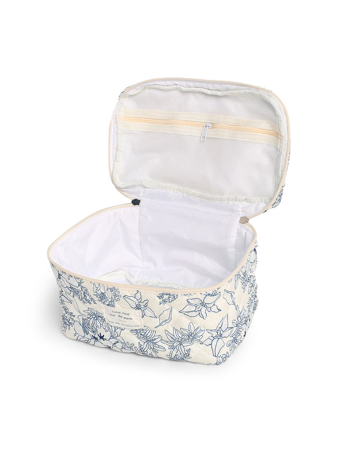 Floral Print Large Capacity Storage Cosmetic Bag