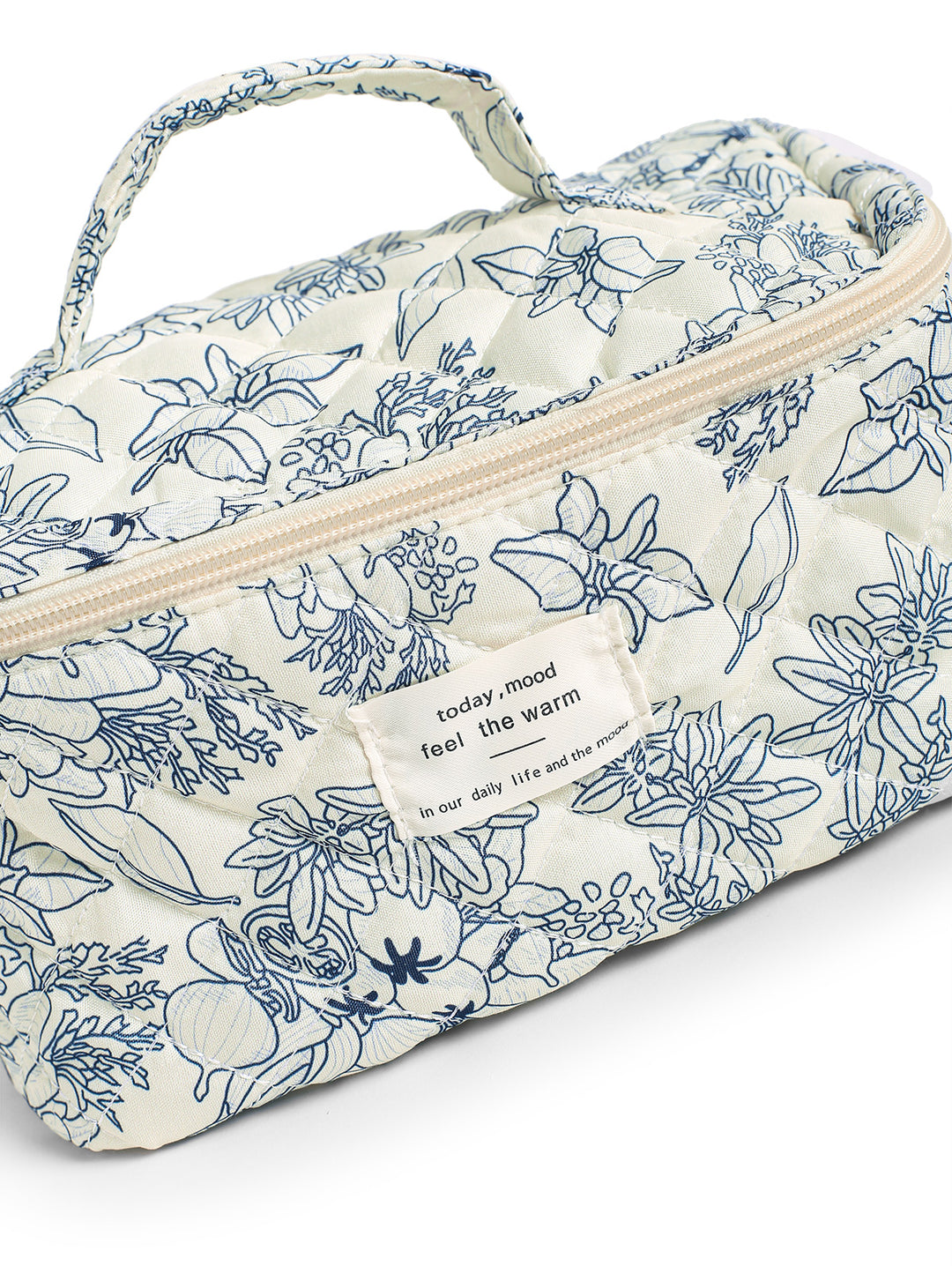 Floral Print Large Capacity Storage Cosmetic Bag