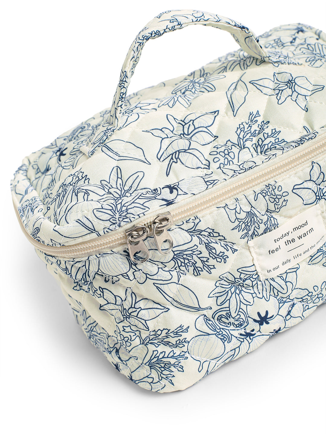 Floral Print Large Capacity Storage Cosmetic Bag