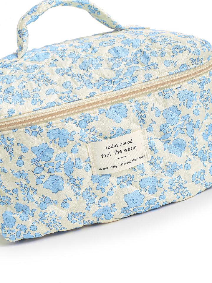 Floral Print Large Capacity Storage Cosmetic Bag