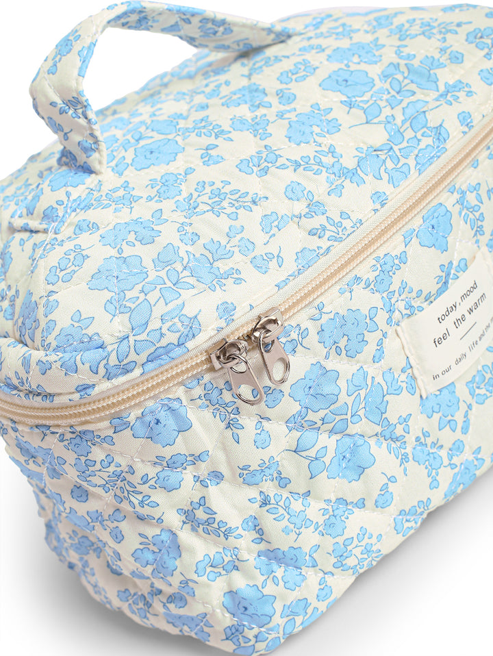 Floral Print Large Capacity Storage Cosmetic Bag