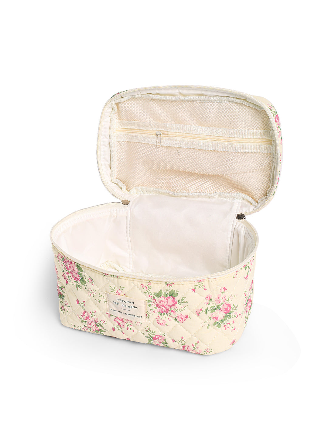 Floral Print Large Capacity Storage Cosmetic Bag