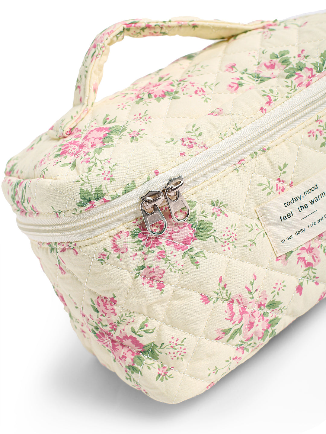 Floral Print Large Capacity Storage Cosmetic Bag