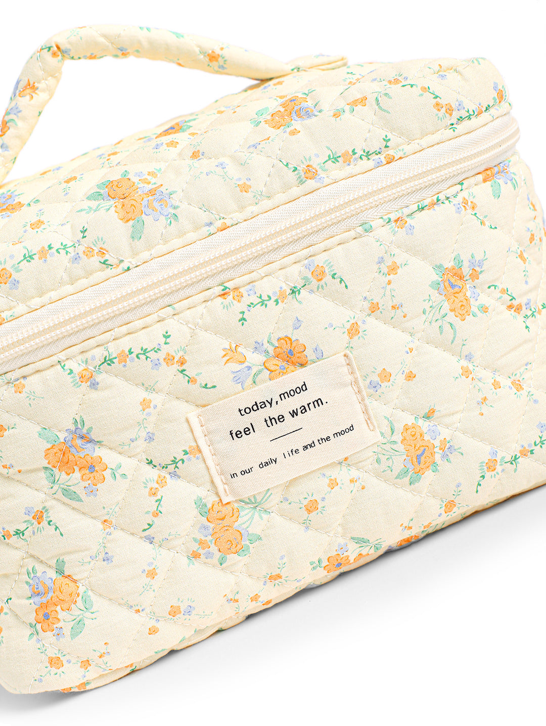 Floral Print Large Capacity Storage Cosmetic Bag