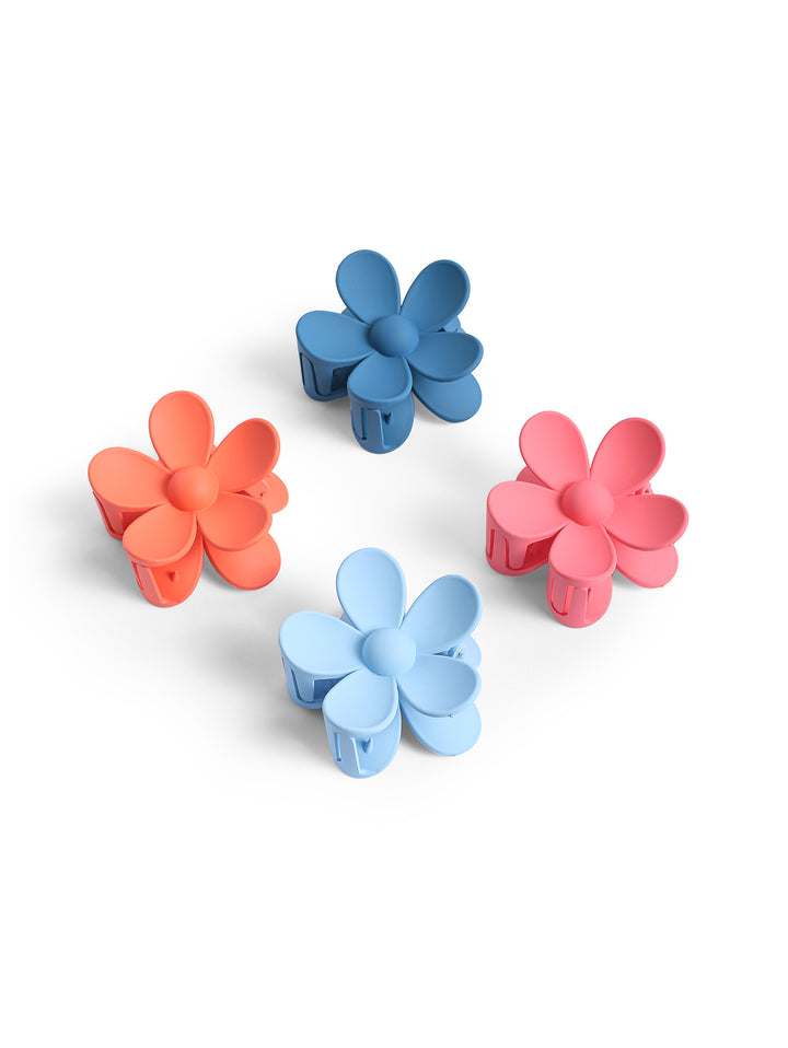 Sweet Candy-colored Flower Shaped Hair Claw