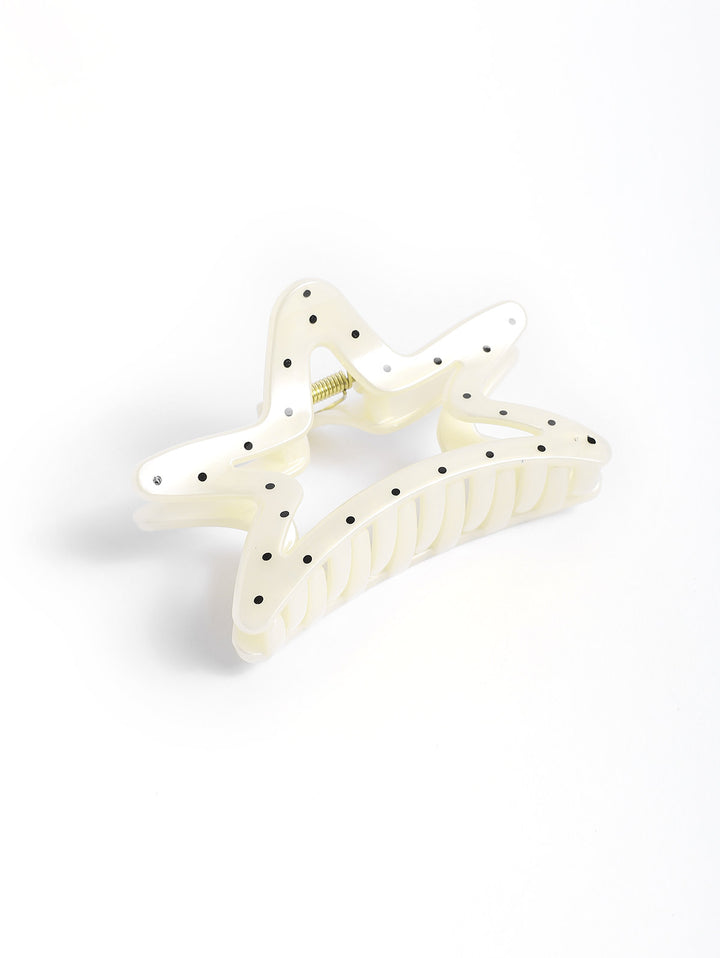 Simple Style Star Shaped Polka Dots Hair Claw