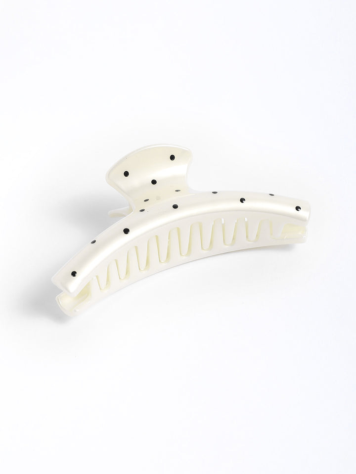 Simple Style Hanger-Shaped Polka Dots Hair Claw