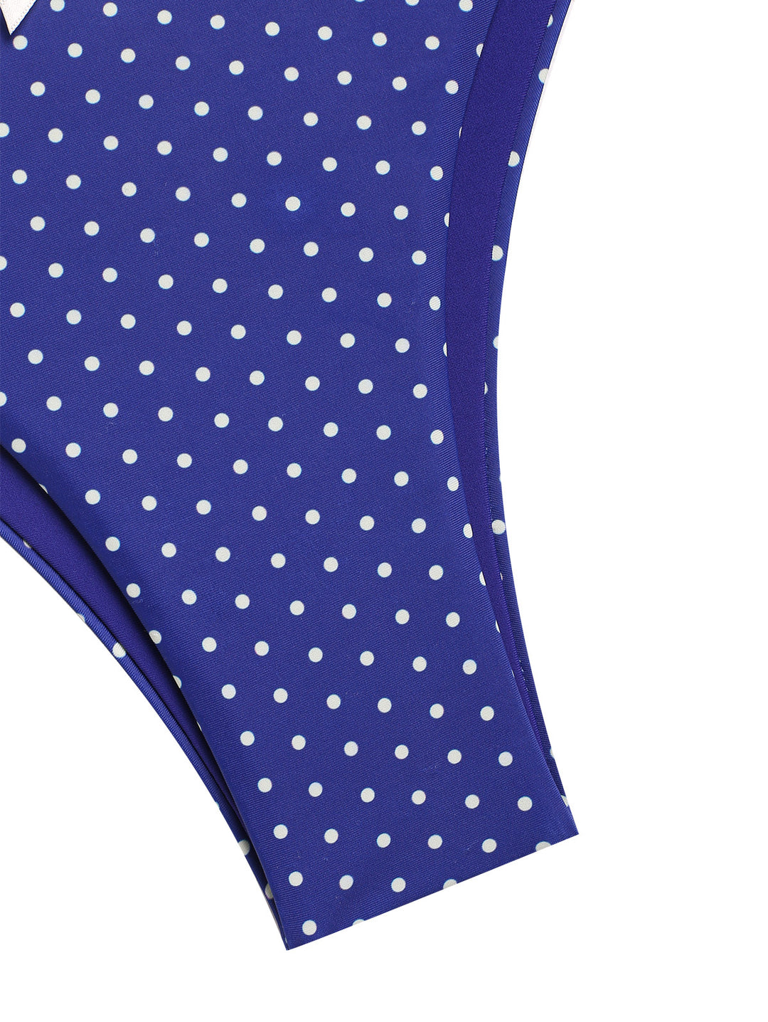 Seamolly Polka Dots Ruched Bowknot Decor Tank Style Cheeky Bikini Set