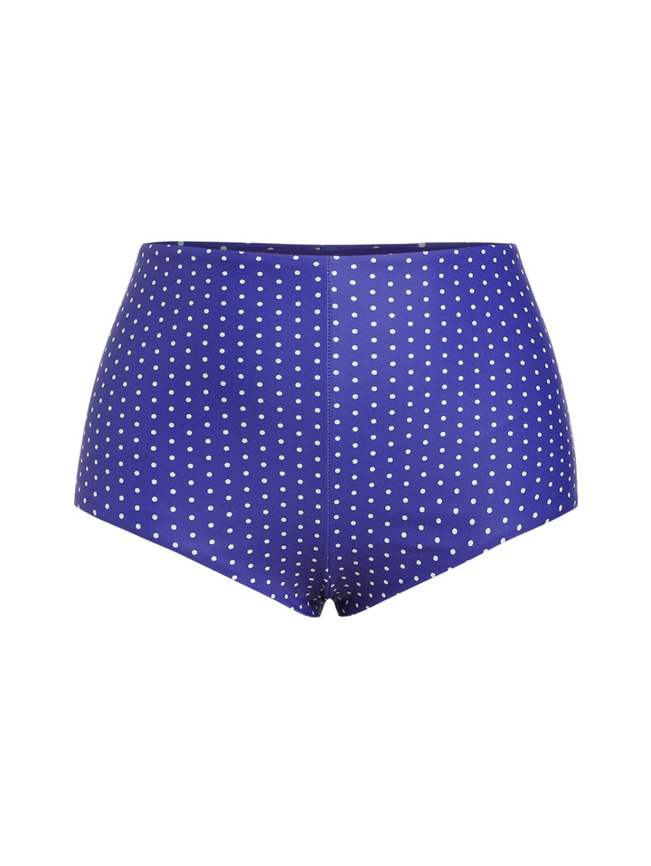 Seamolly Polka Dots High Waisted Beach Swim Bottom Boyshorts