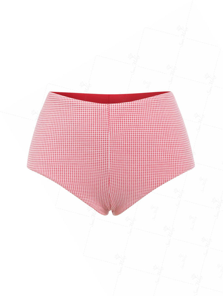 Seamolly Gingham Beach Swim Bottom Boyshorts