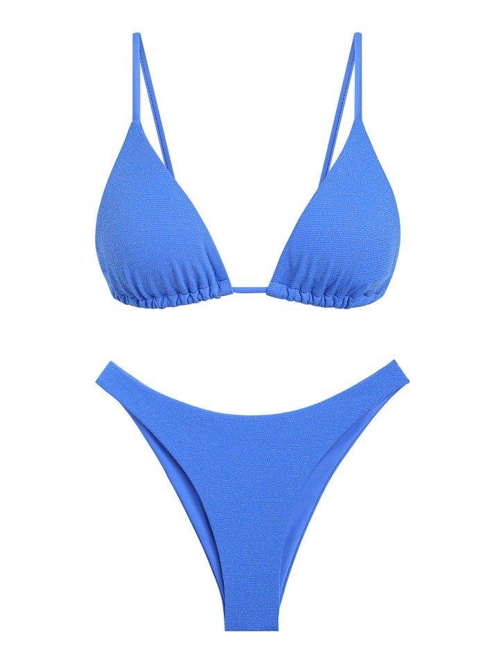 Seamolly Lurex Triangle Bikini Set