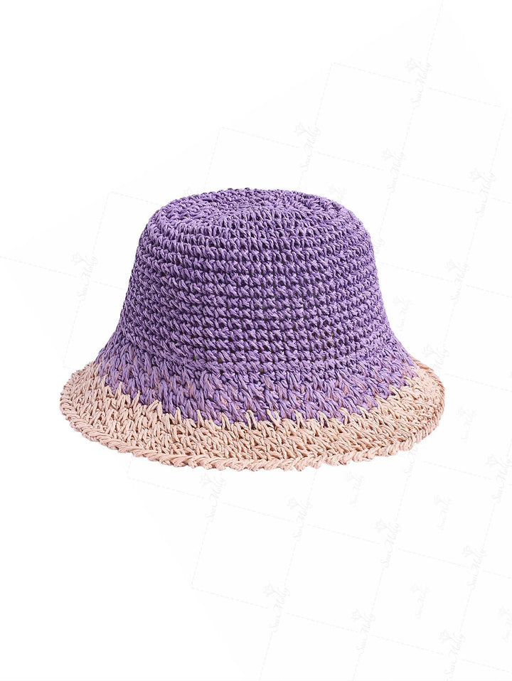 Hand-Woven Striped Fisherman's Hat