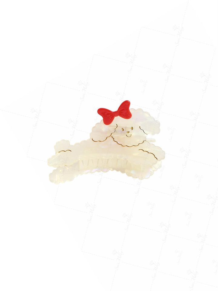 Acetate Cute Dog Hair Clip Claw