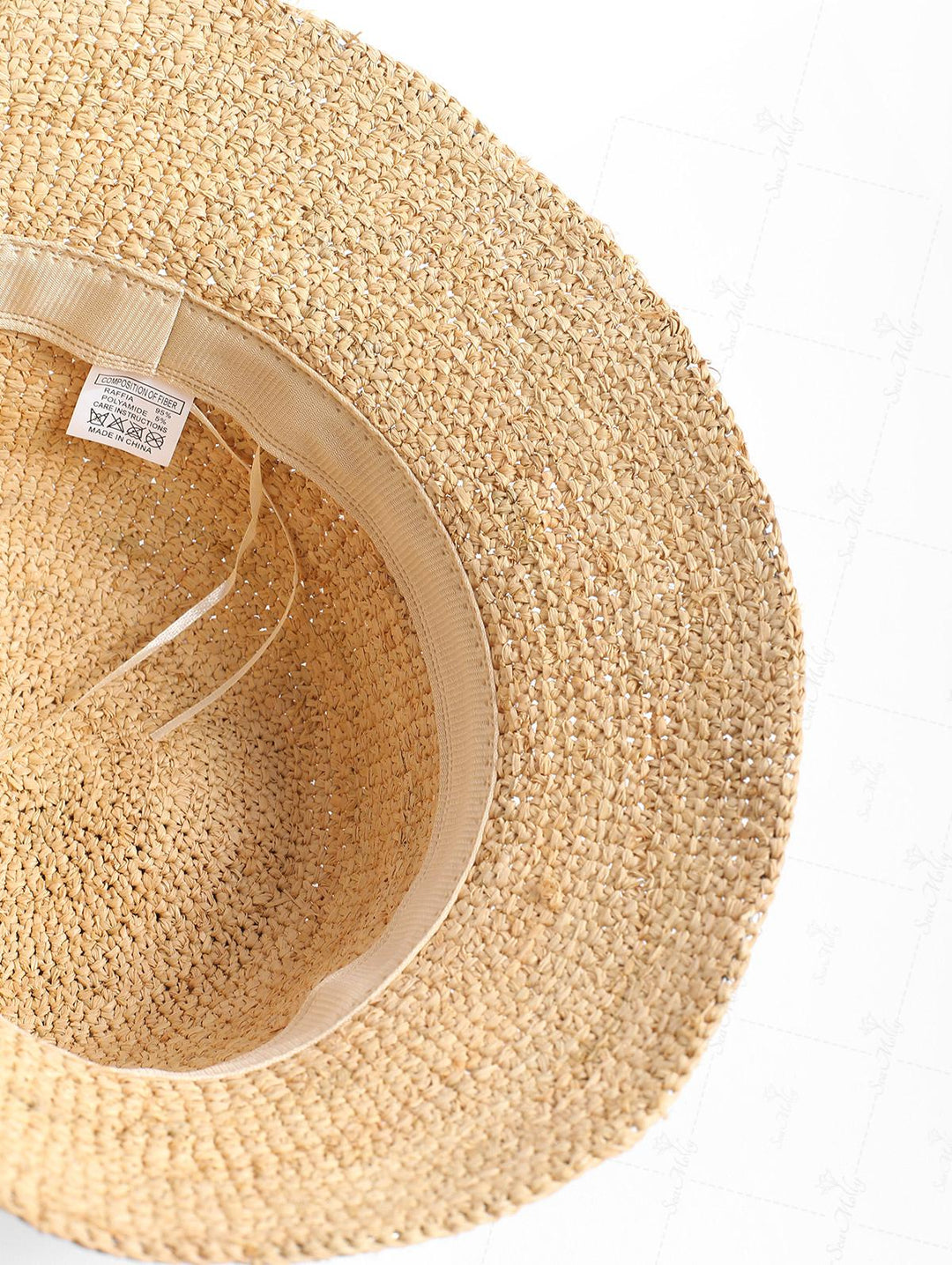 Hand Crochet Raffia Straw Bucket Hat