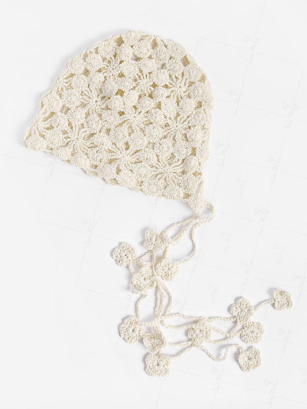 Hollow Out Crochet Knit Tassel Pullover Hat