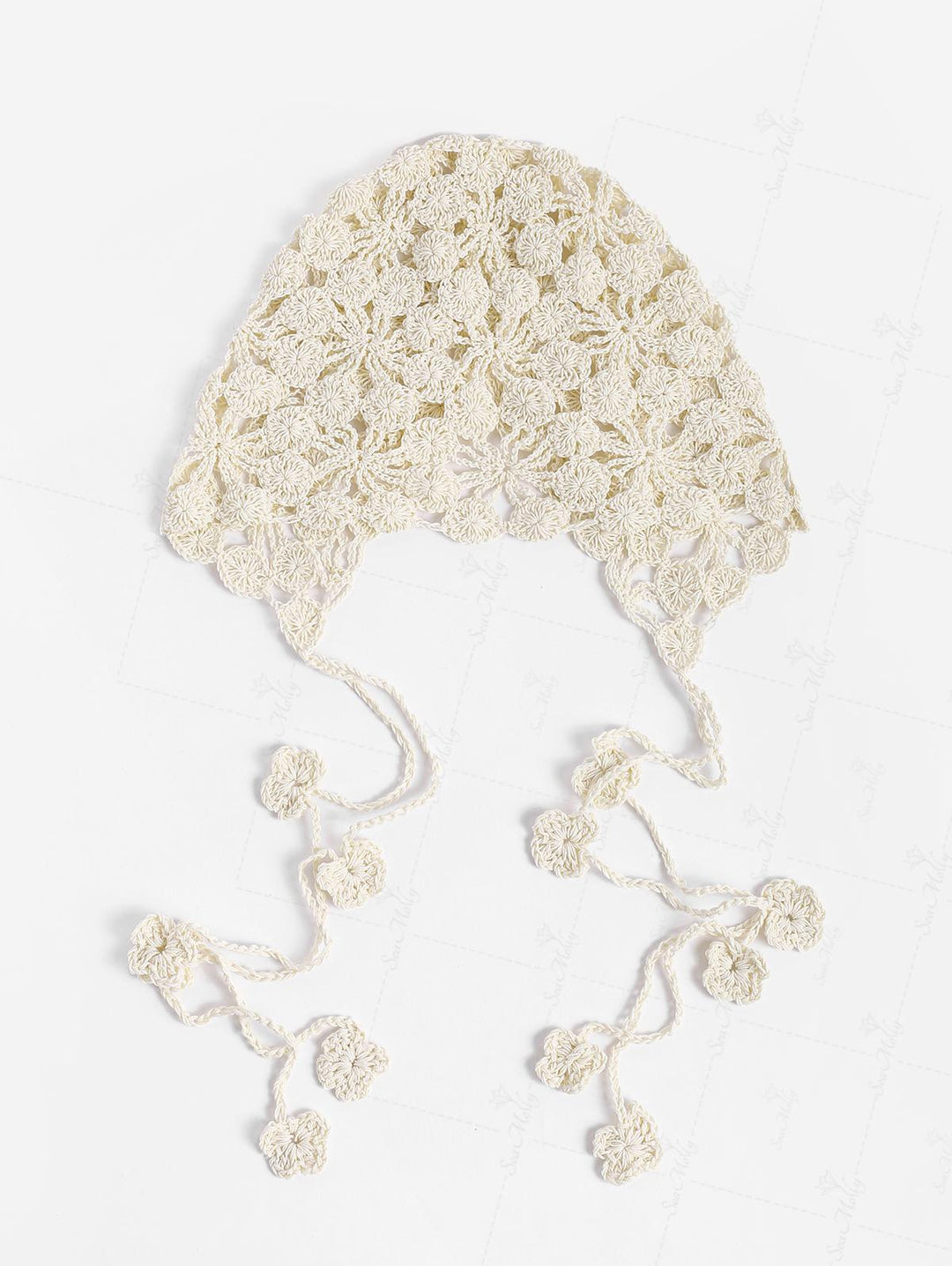 Hollow Out Crochet Knit Tassel Pullover Hat