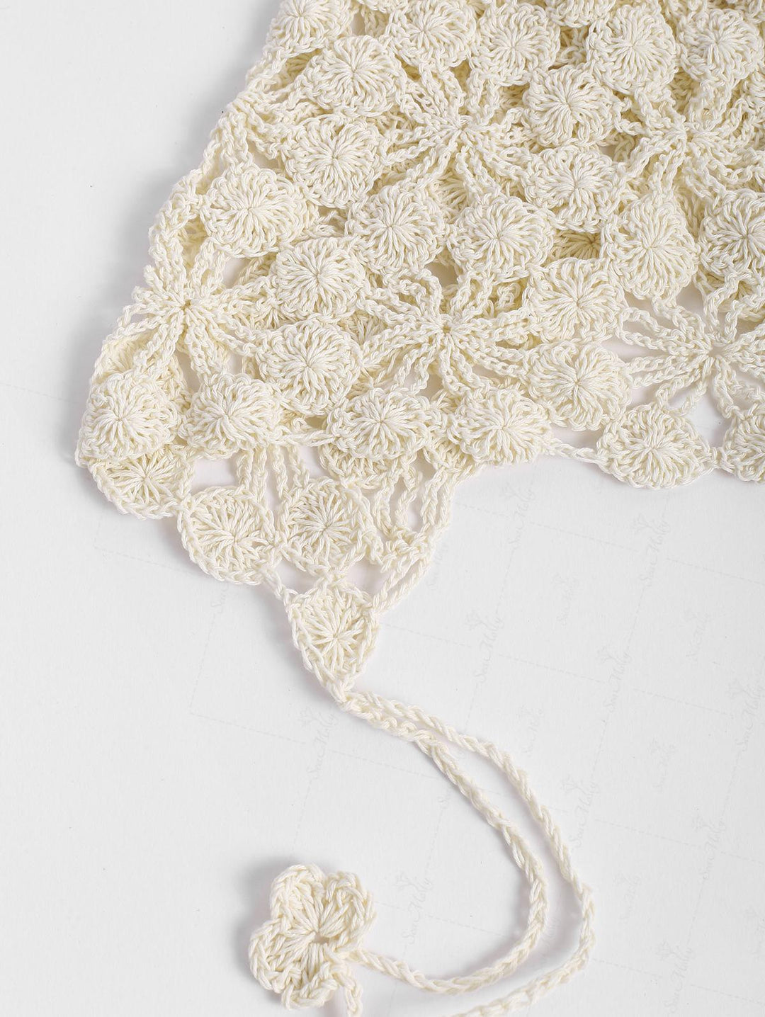 Hollow Out Crochet Knit Tassel Pullover Hat