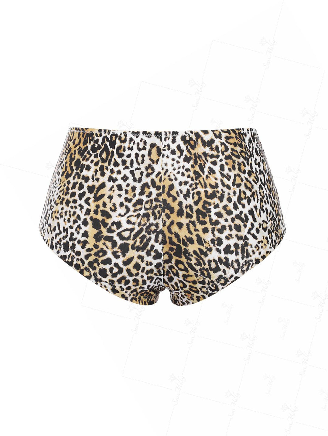 Seamolly Leopard Print Beach Swim Bottom Boyshorts