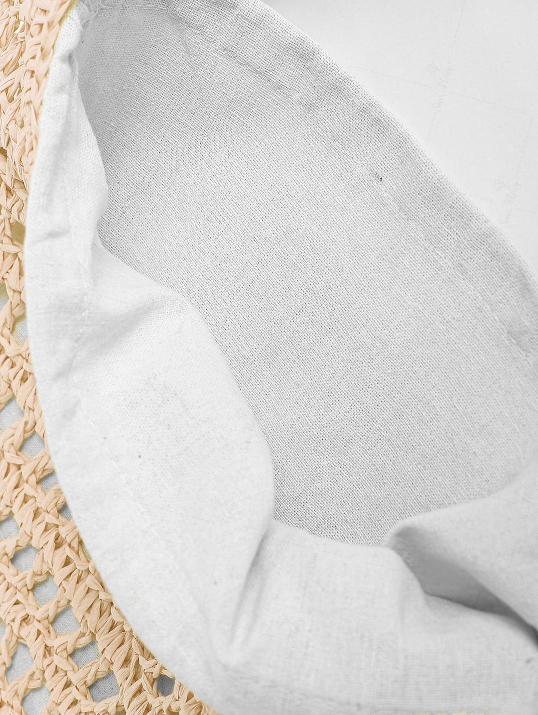 Hollow Out Crochet Large Capacity Straw Shoulder Handbag