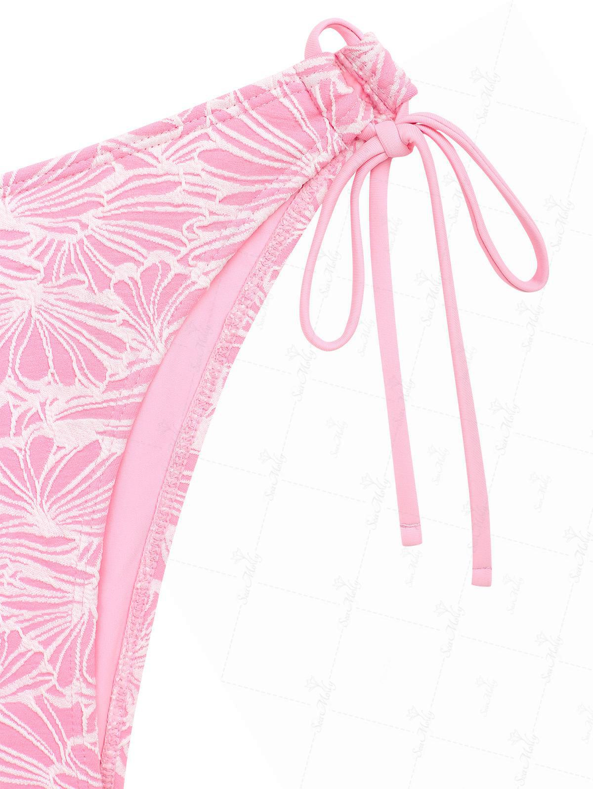 thumbnail image 2 of Striped Halter String Tie Side Tankini Set 2 of 10