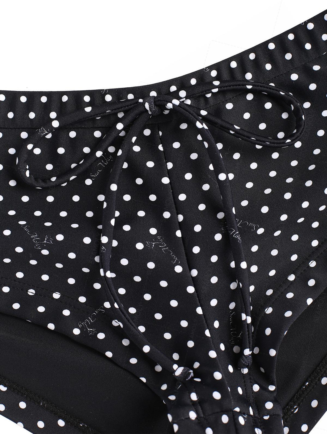 Seamolly Polka Dot Bowknot Low Rise Beach Swim Bottom Boyshorts