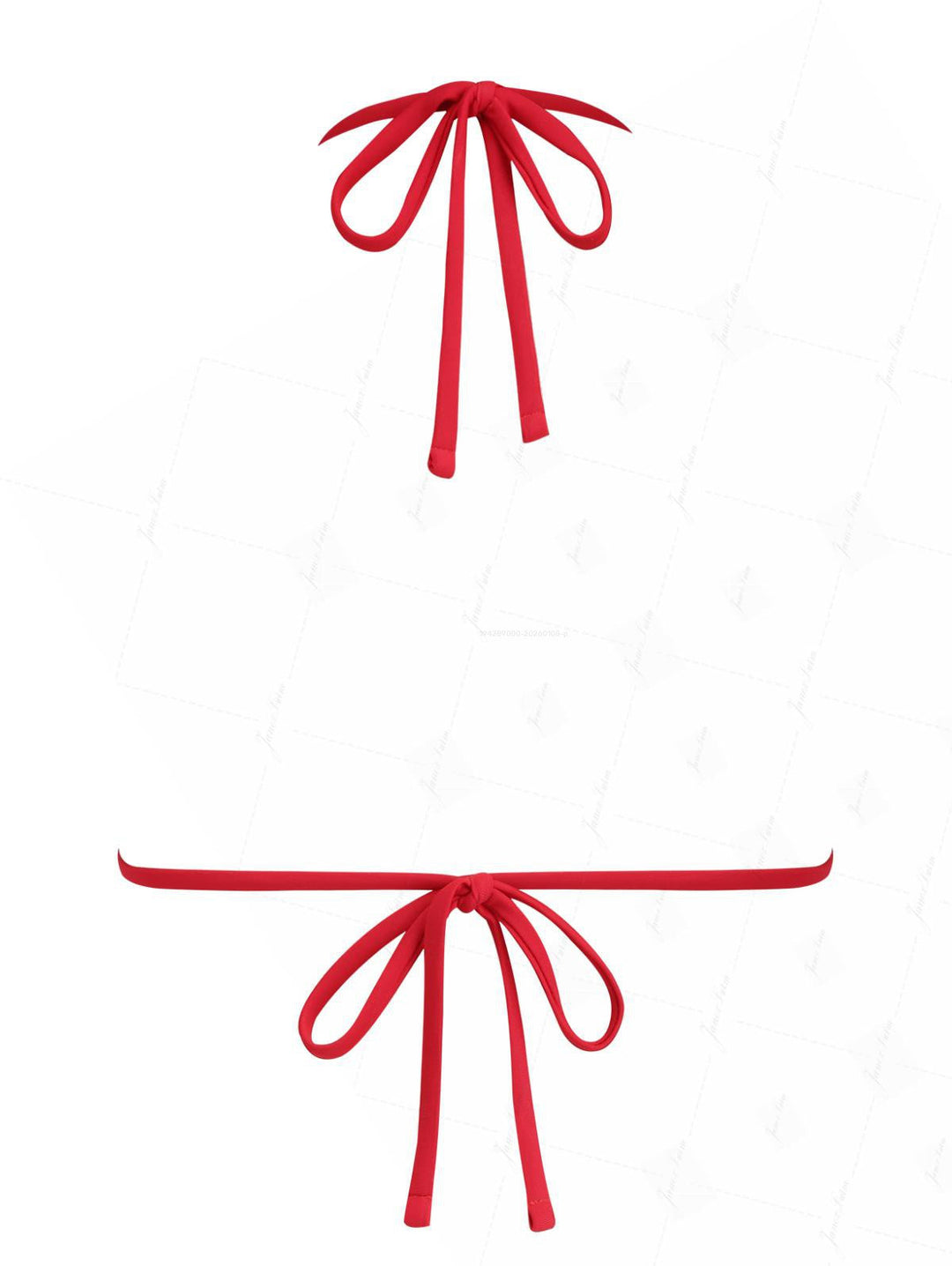 Black Polka Dot Print Vintage Lace Bowknot Halter Triangle Bikini Top