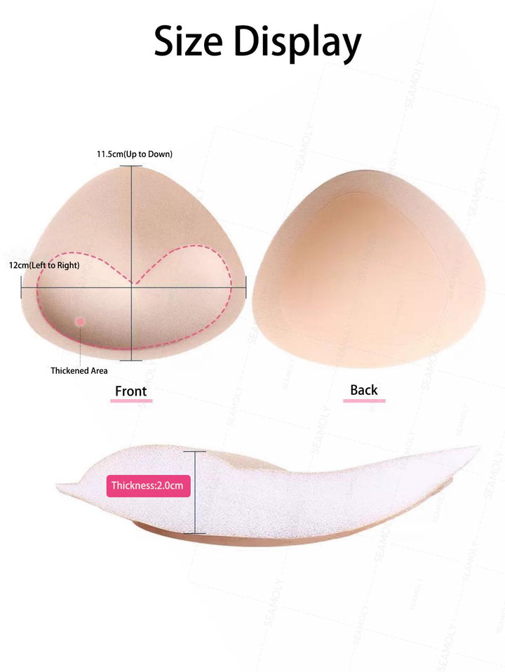 Heart Shaped Thickened Self-adhesive Sponge Bra Pads