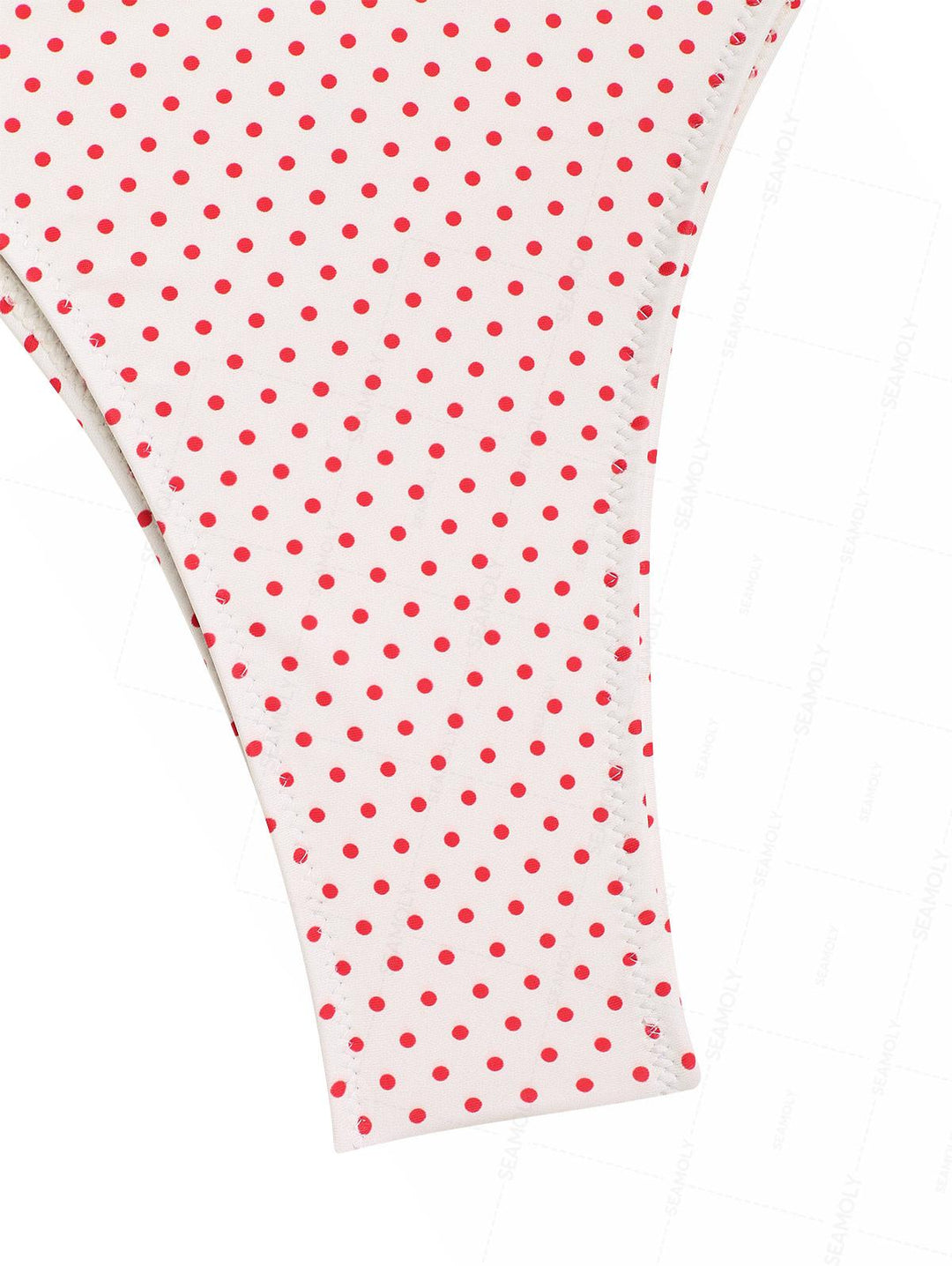 Seamolly Polka Dot Print Frilled Ruffles Bowknot Underwire Bikini Set