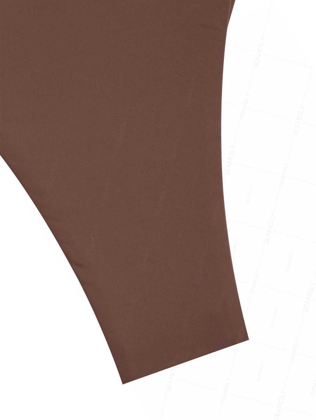 Seamolly Solid Color Ruched Halter Triangle Top & Brazilian Bottom Bikini Set