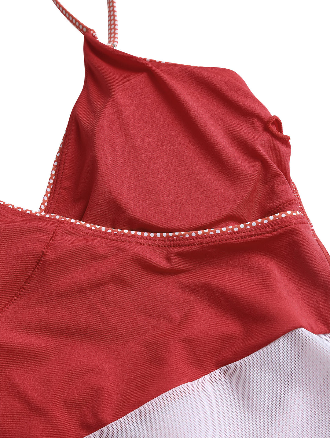 Seamolly 1950s Pin-Up Retro Vintage Polka Dot Surplice Ruched Cut Out V Neck One-piece Swimsuit