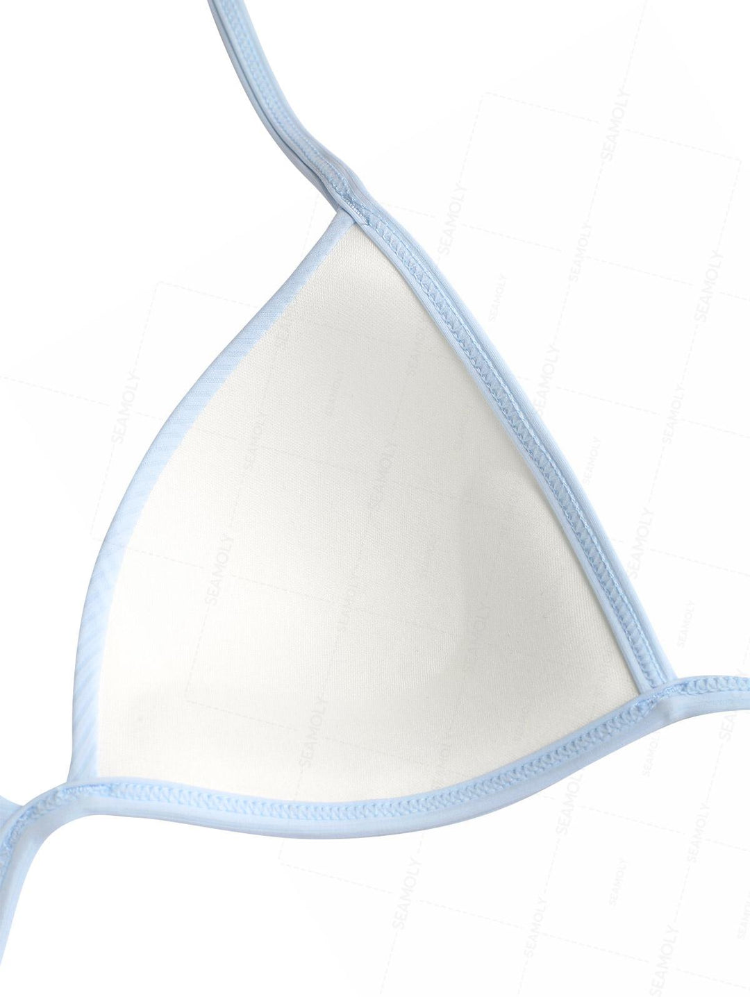 Seamolly Y2K Ribbed Hard Cups Support Cinched Foldover Boyshorts Bikini Set