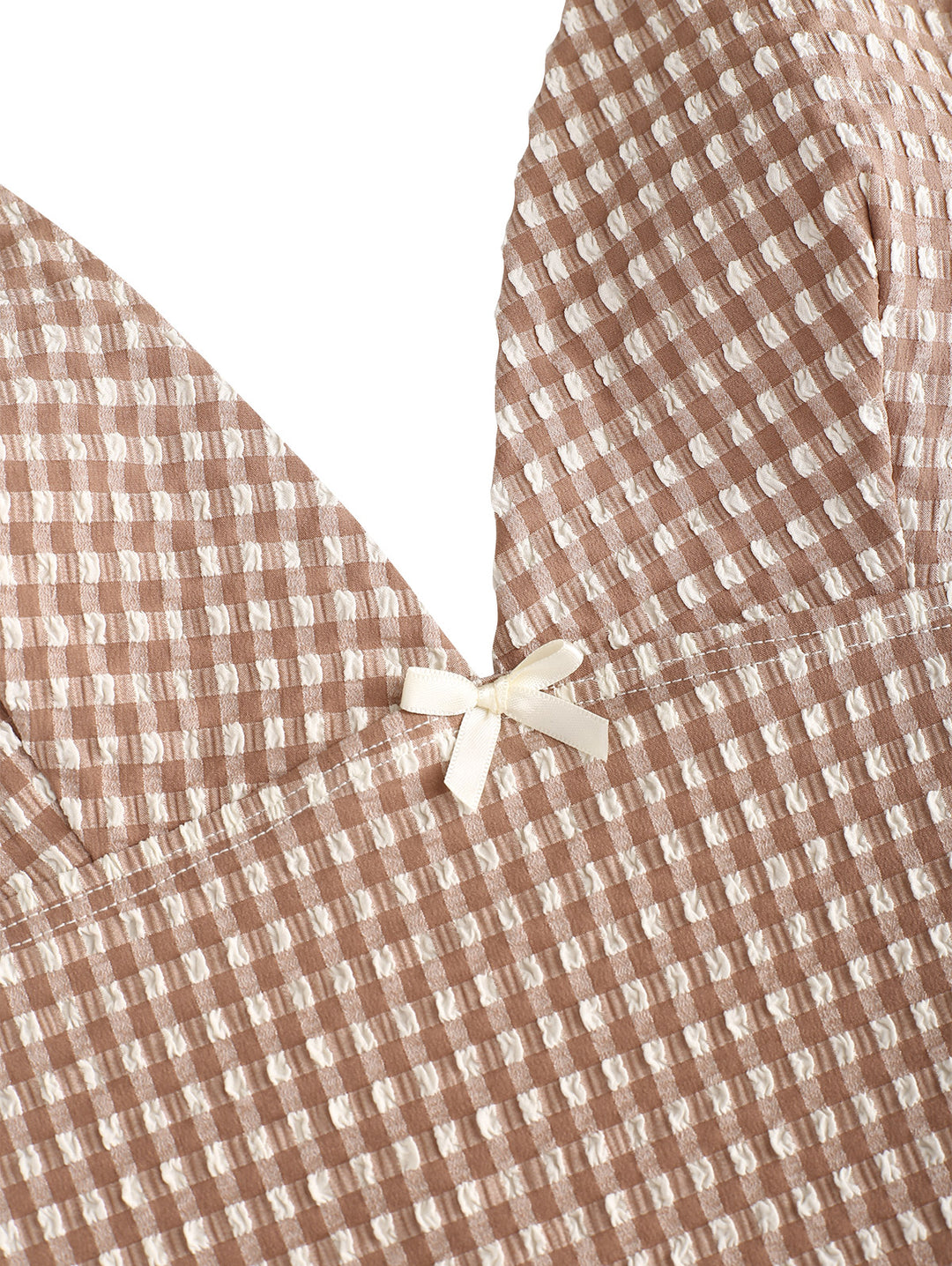 Seamolly 1950s Pin-Up Retro Vintage Gingham Halter Tank Top & Ruched Boyshorts Bottom Tankini Set