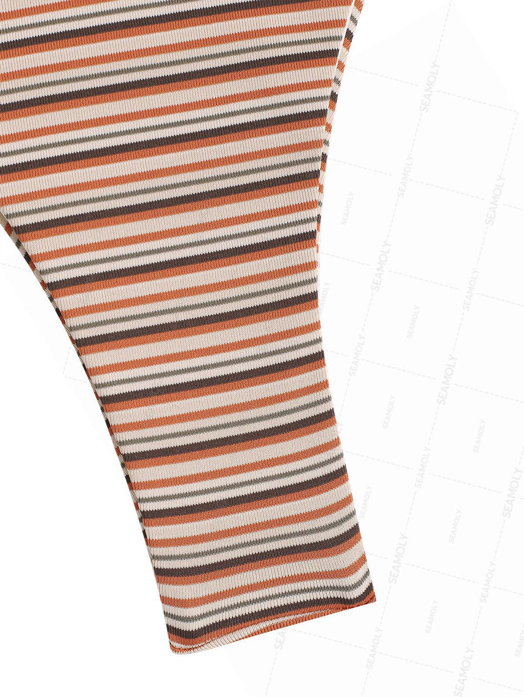 Seamolly Striped Bowknot Underwire High Leg Bikini Set