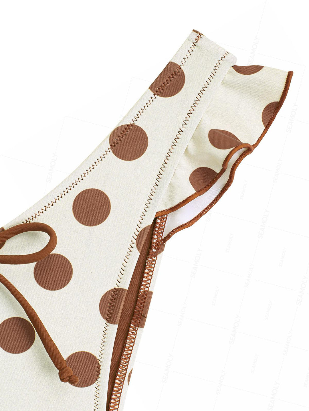 Seamolly Polka Dot Ruffles Scrunch Bum Cheeky Bikini Set