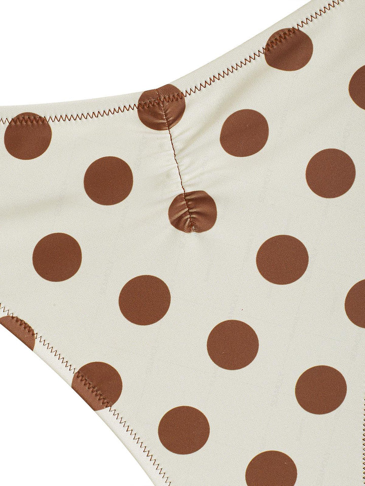 Seamolly Polka Dot Ruffles Scrunch Bum Cheeky Bikini Set